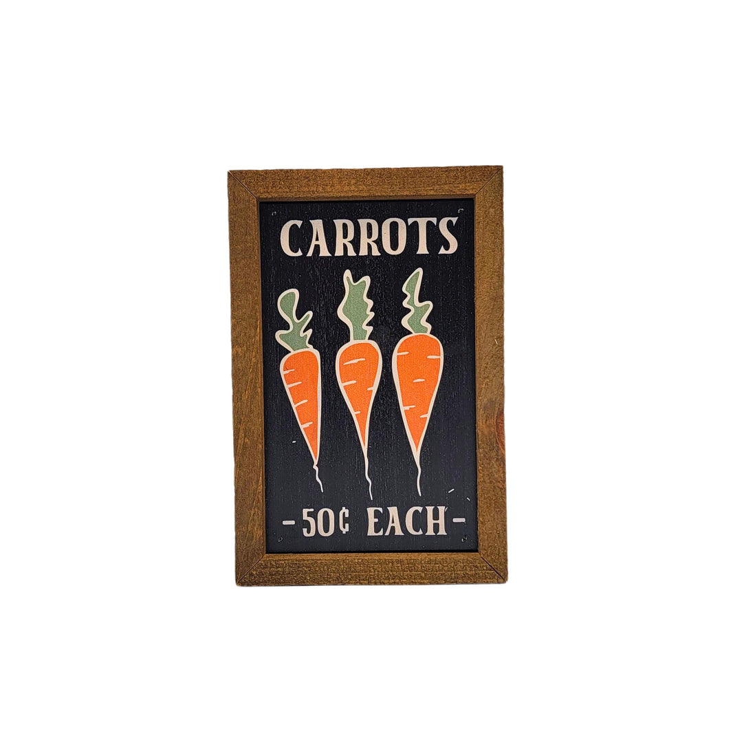 6X4 Small Sign - Carrots Easter Decor Spring Sign - AW089 - 2 Per Pack ($6.00 Ea. Sign)