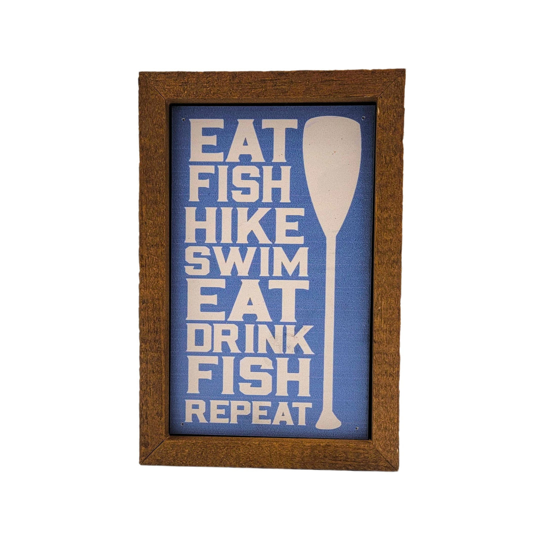 Eat Fish Hike Swim - AW100 - 2 Per Pack ($6.00 Ea. Sign)
