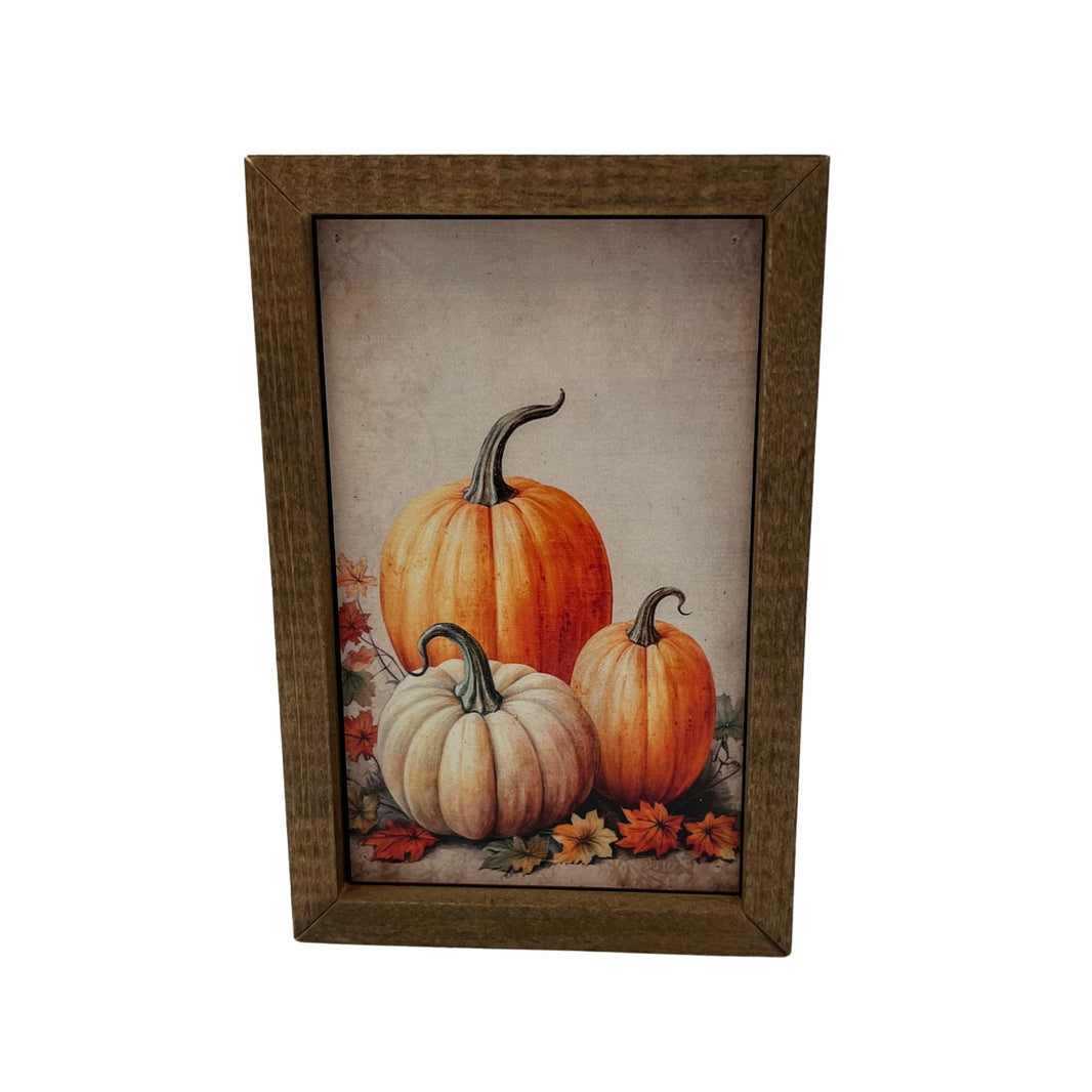 Pumpkin Trio Fall Harvest - AW107 - 2 Per Pack ($6.00 Ea. Sign)