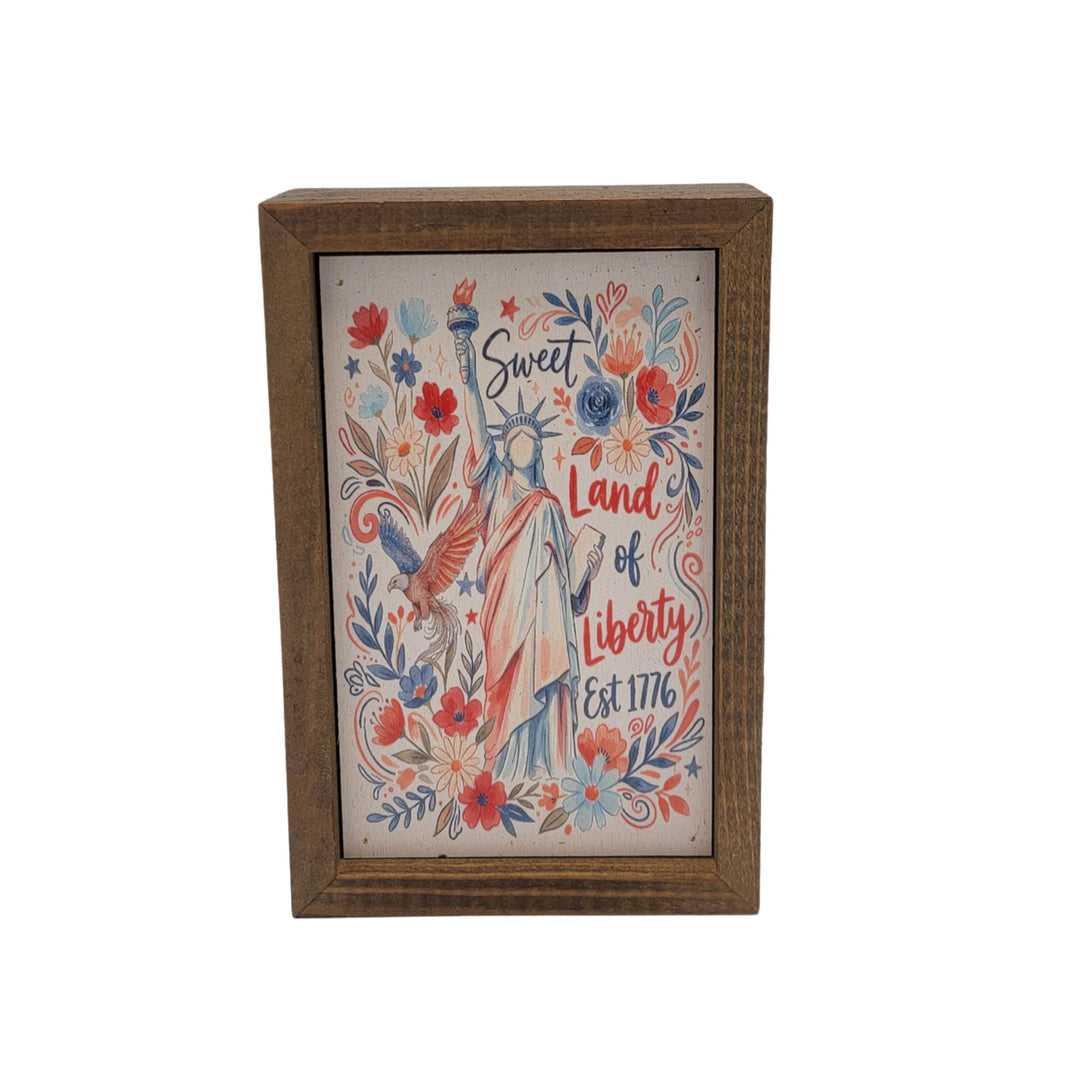 Sweet Land Of Liberty 4th Of July - AW110 - 2 Per Pack ($6.00 Ea. Sign)