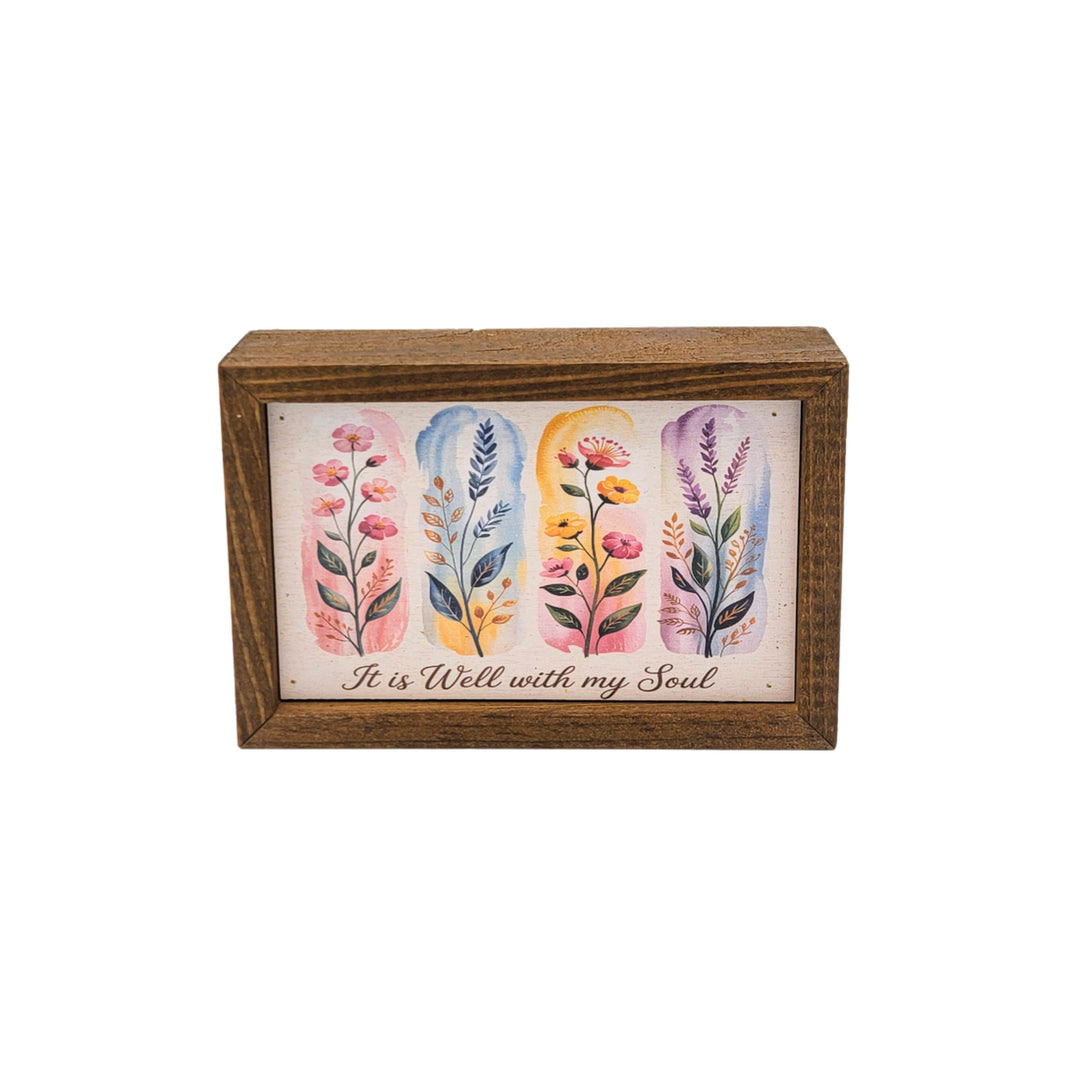 It Is Well With My soul flower - AW111 - 2 Per Pack ($6.00 Ea. Sign)