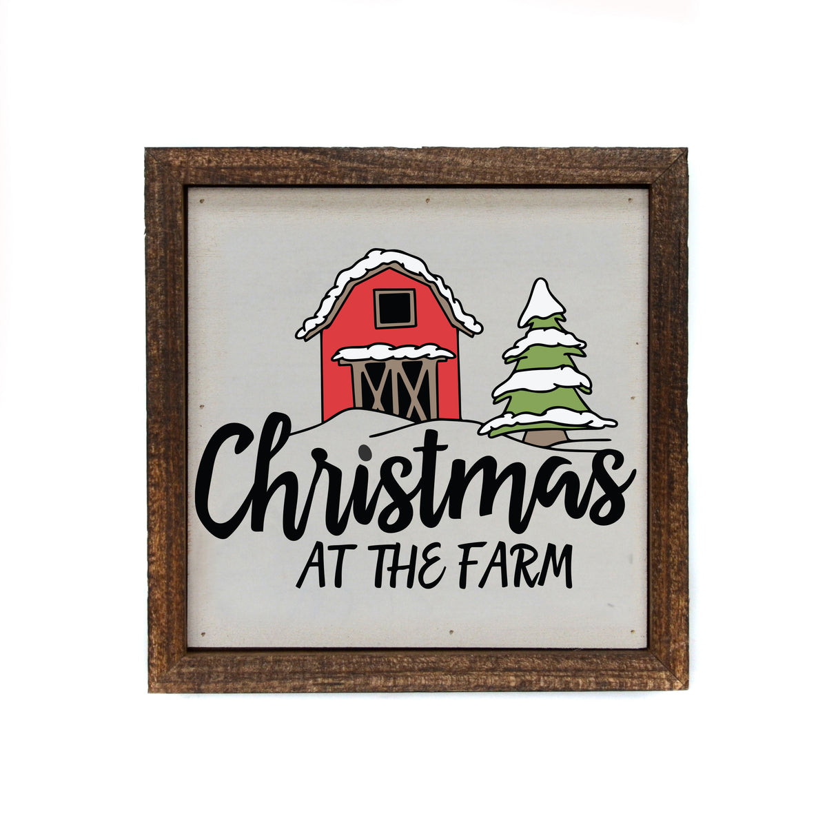 Christmas at the Farm Holiday Sign - BW125 - Pack Of 2 ($6.75 Per Sign)