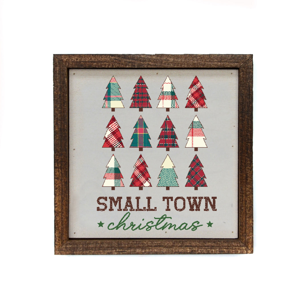 6x6 Small Town Christmas - BW181 - Pack Of 2 ($6.75 Per Sign)