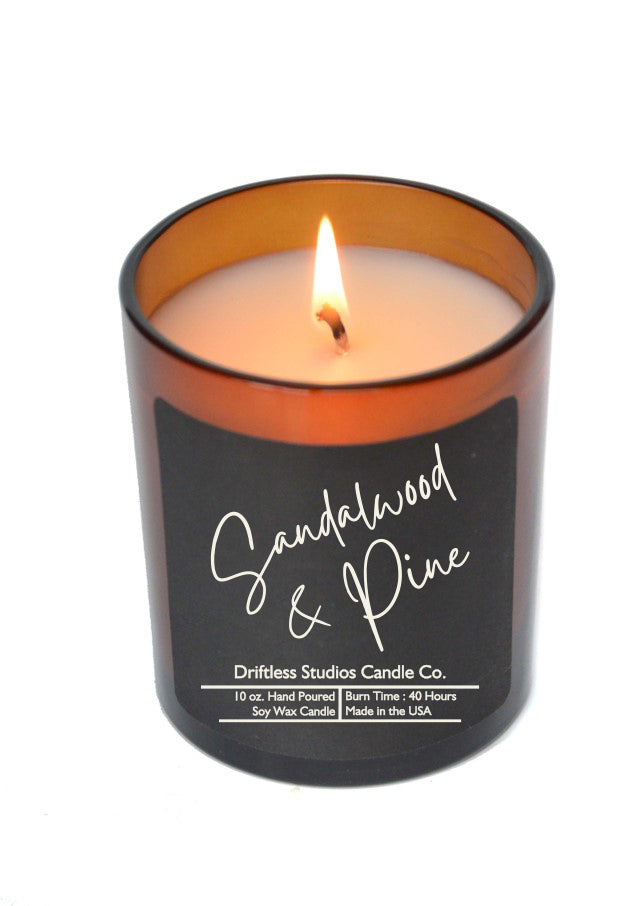(Case Of 3 Candles) $8.95 Ea. - Sandalwood & Pine Soy Wax Candle