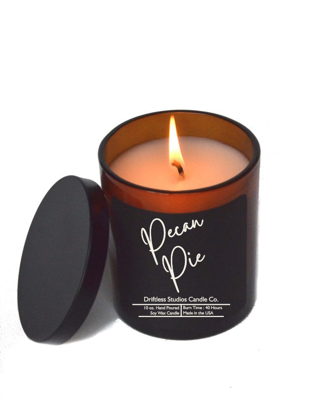 (Case Of 3 Candles) $8.95 Ea. - Pecan Pie Soy Candles - 10oz Candle With Lid