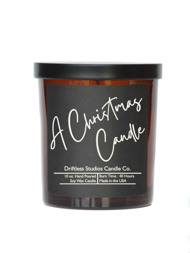(Case Of 3 Candles) $8.95 Ea. - A Christmas Candle Soy wax Candles - 10oz Candle With Lid