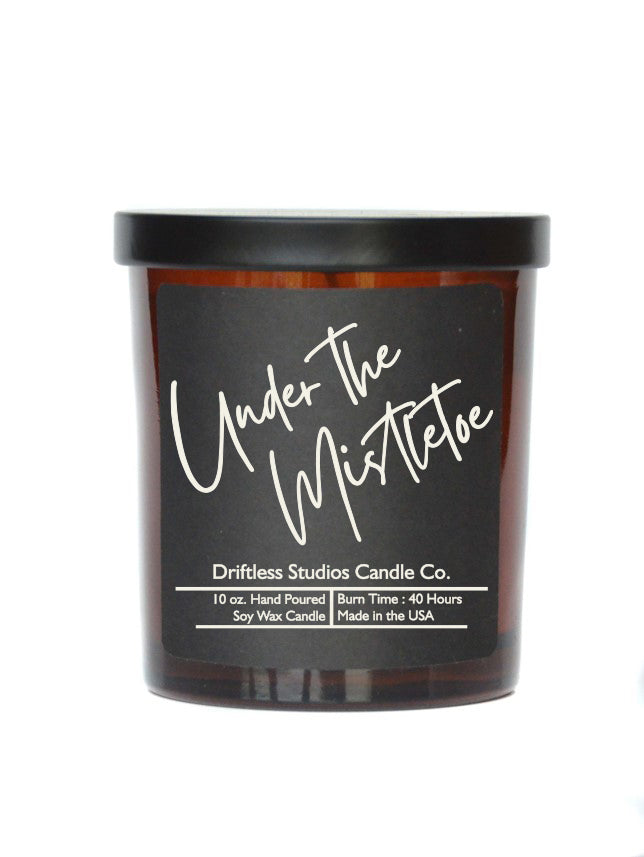 (Case Of 3 Candles) $8.95 Ea. - Under the Mistletoe Soy wax Candles - 10oz Candle with Lid