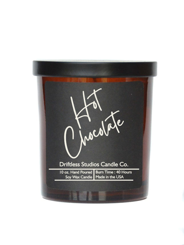 (Case Of 3 Candles) $8.95 Ea. - Hot Chocolate Soy wax Candles - 10oz Candle with Lid