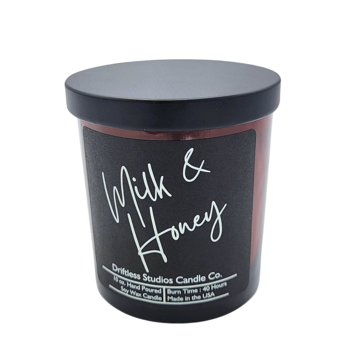 (Case Of 3 Candles) $8.95 Ea. - Milk and Honey Soy Candles - 10oz Candle With Lid