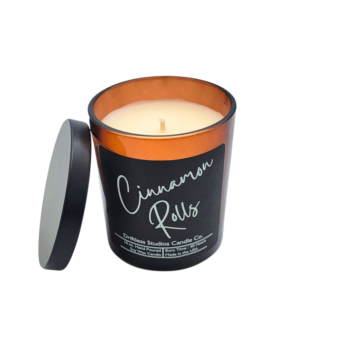 (Case Of 3 Candles) $8.95 Ea. - Cinnamon Rolls Soy Wax Candles - 10oz Candle With Lid