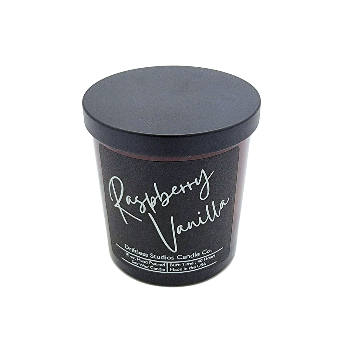 (Case Of 3 Candles) $8.95 Ea. - Raspberry Vanilla Soy Wax Candles - 10oz Candle With Lid