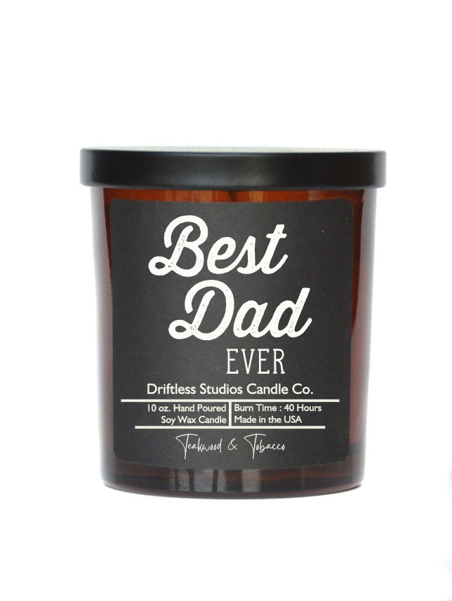 (Case Of 3 Candles) $8.95 Ea. - Best Dad Ever - Soy Wax Candle