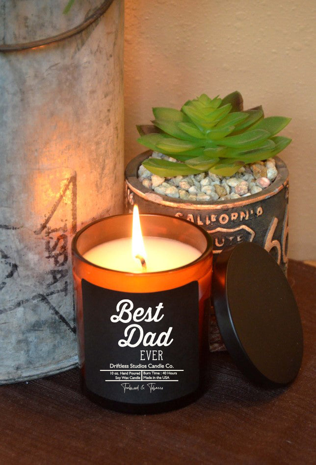 (Case Of 3 Candles) $8.95 Ea. - Best Dad Ever - Soy Wax Candle