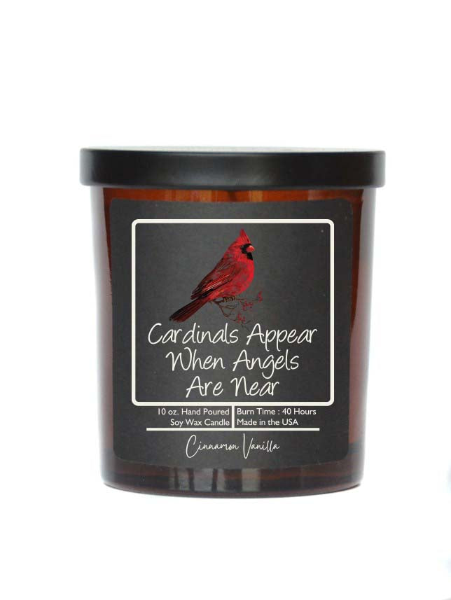 (Case Of 3 Candles) $8.95 Ea. - Cardinals Appear - Soy Wax Candle