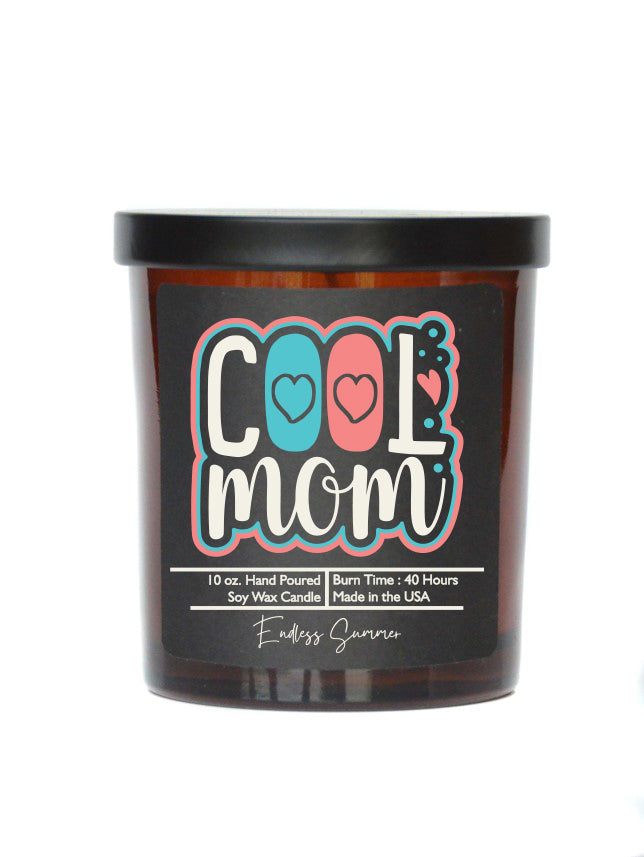 (Case Of 3 Candles) $8.95 Ea. - Cool Mom Mothers Day Candle - Soy Wax Candles - Spring Decor