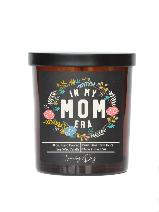 (Case Of 3 Candles) $8.95 Ea. - In My Mom Era - Mothers Day Soy Wax Candles - Spring Decor
