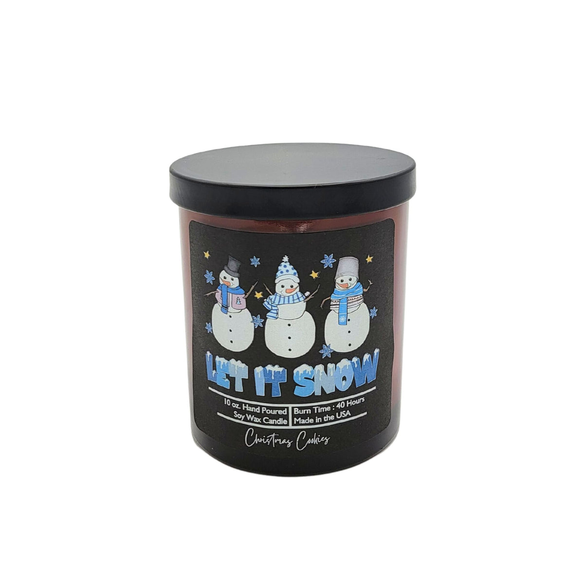 (Case Of 3 Candles) $8.95 Ea. - Let it Snow - Soy Wax Candles - Christmas Candle