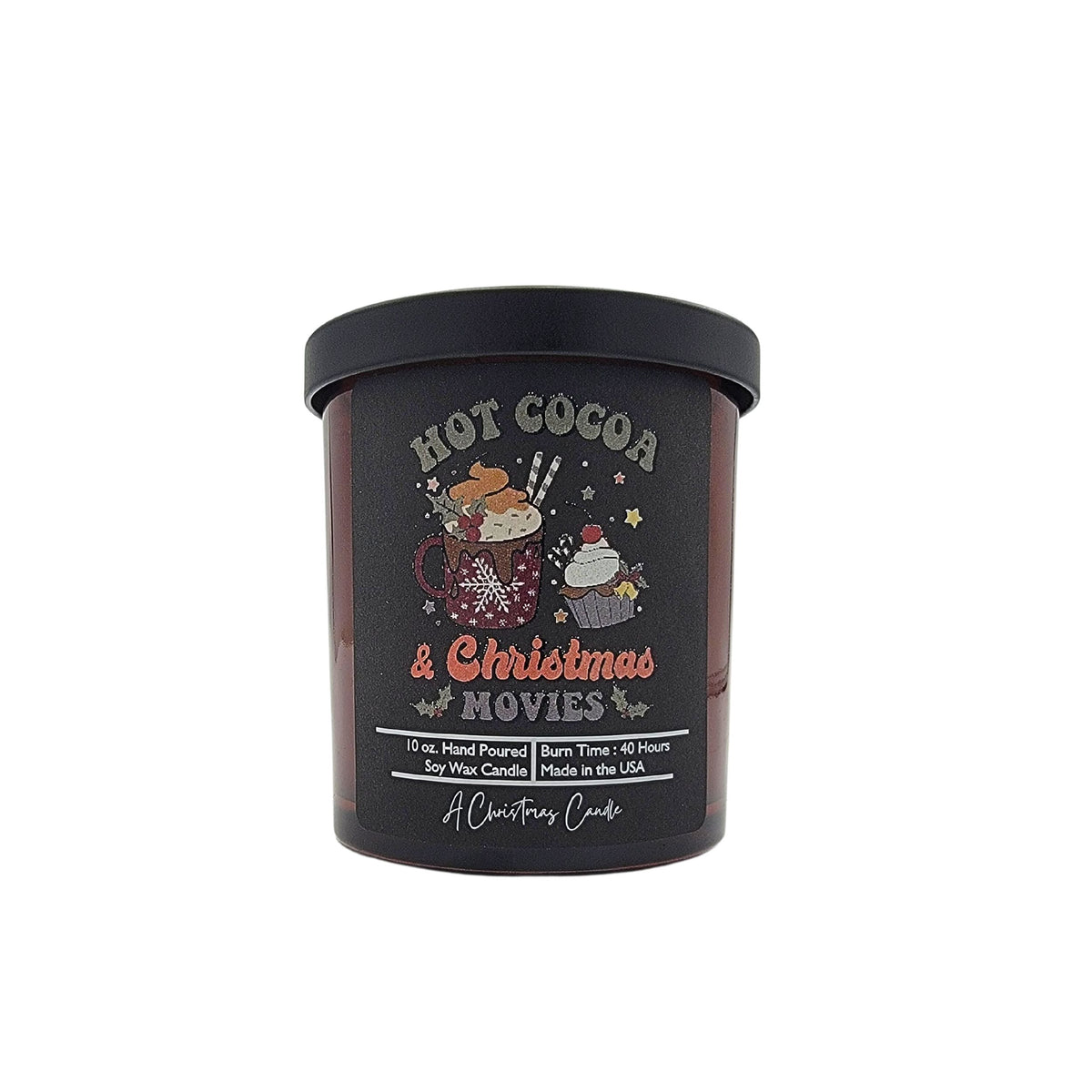 (Case Of 3 Candles) $8.95 Ea. - Hot Cocoa & Christmas Movies Candle - Christmas Candles