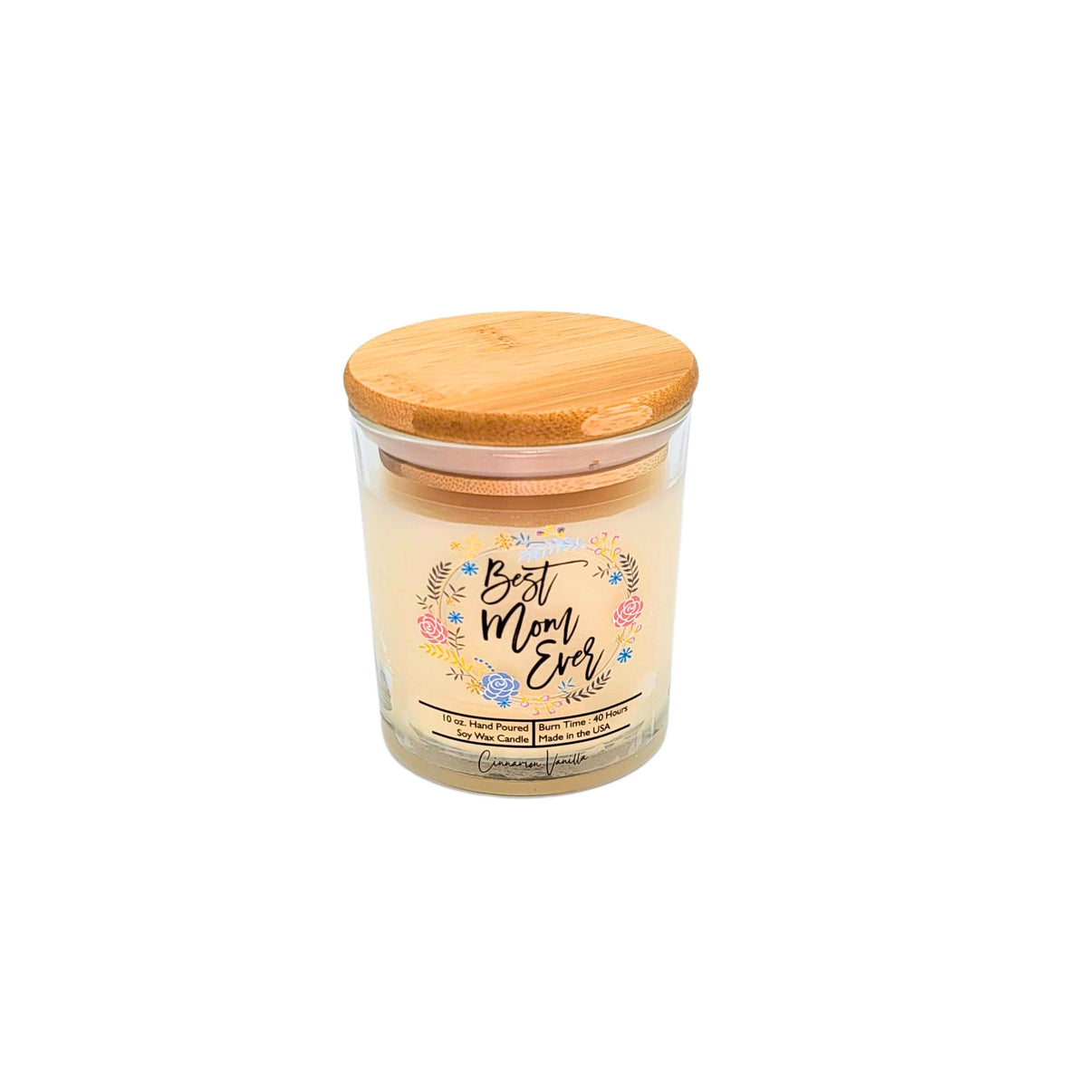 (Case Of 3 Candles) $8.95 Ea. - Best Mom Ever Flowers - Mothers Day - Soy Wax Candles