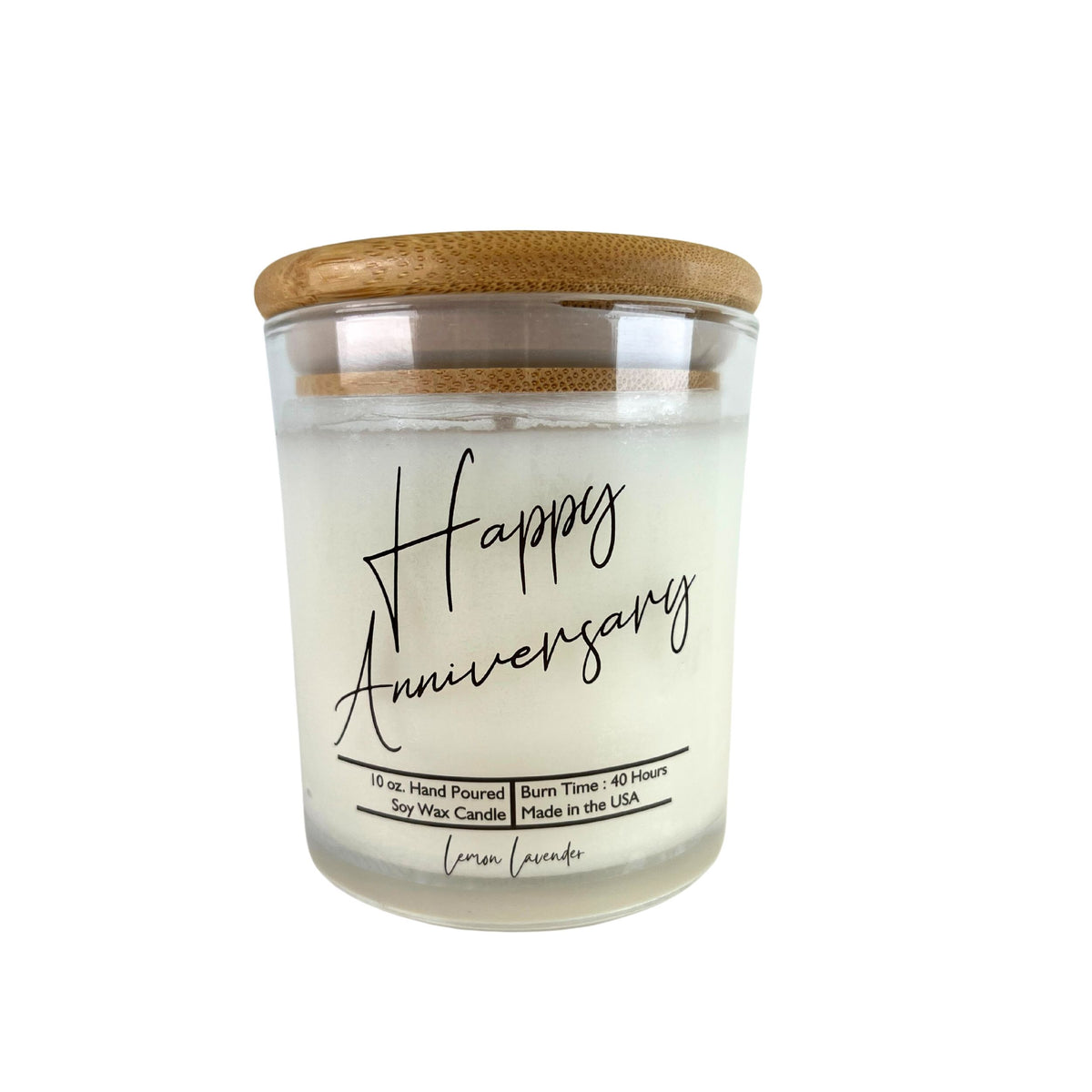 (Case Of 3 Candles) $8.95 Ea. - Happy Anniversary Gift Candles- Soy Wax Candle Gifts