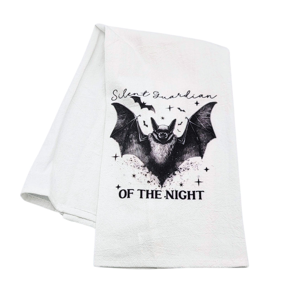 "Silent Guardian" Bats Halloween Tea Towel (Pack Of 4- $4.95ea.) -  CLT016