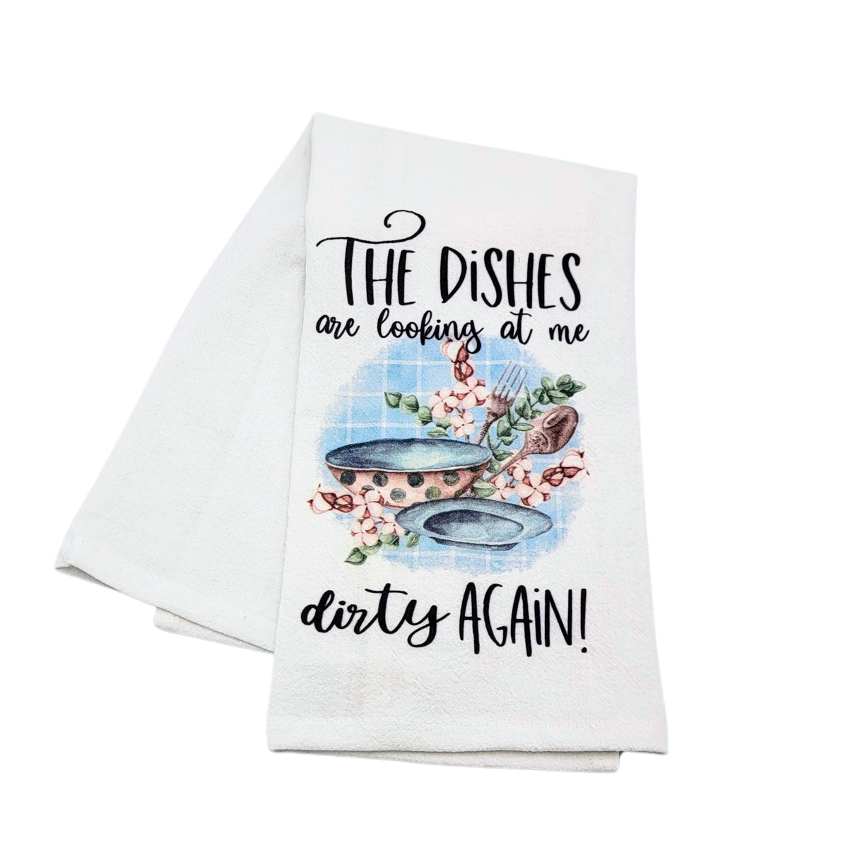 "The Dirty Dishes" Tea Towel (Pack Of 4- $4.95ea.) -  CLT038