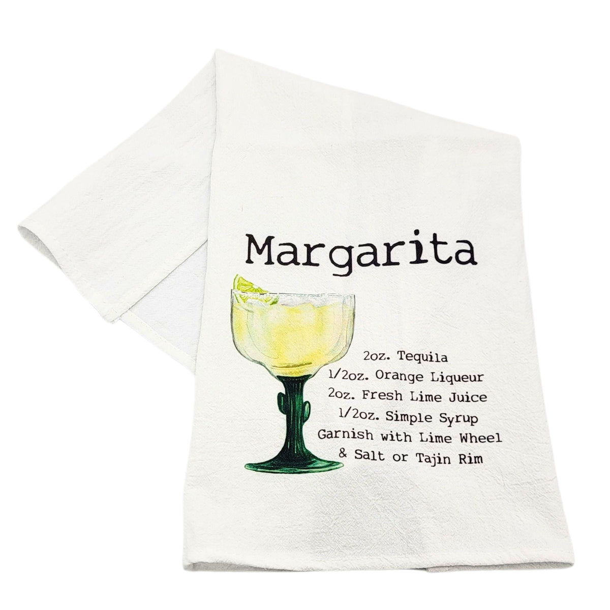 "Margarita" Cocktail Bar Towel (Pack Of 4- $4.95ea.) -  CLT050
