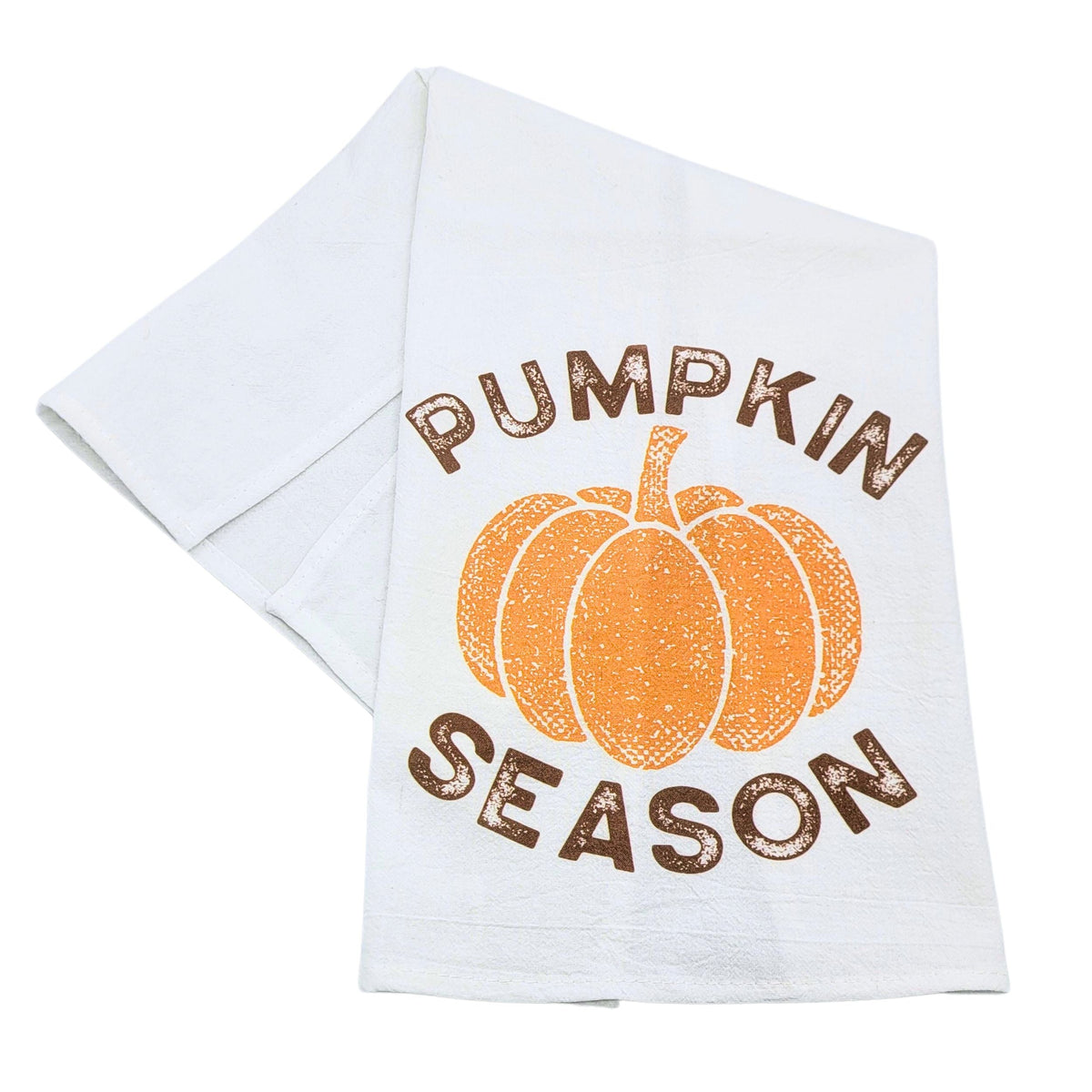 "Pumpkin Season" Retro Pumpkin Fall Tea Towel (Pack Of 4- $4.95ea.) -  CLT063