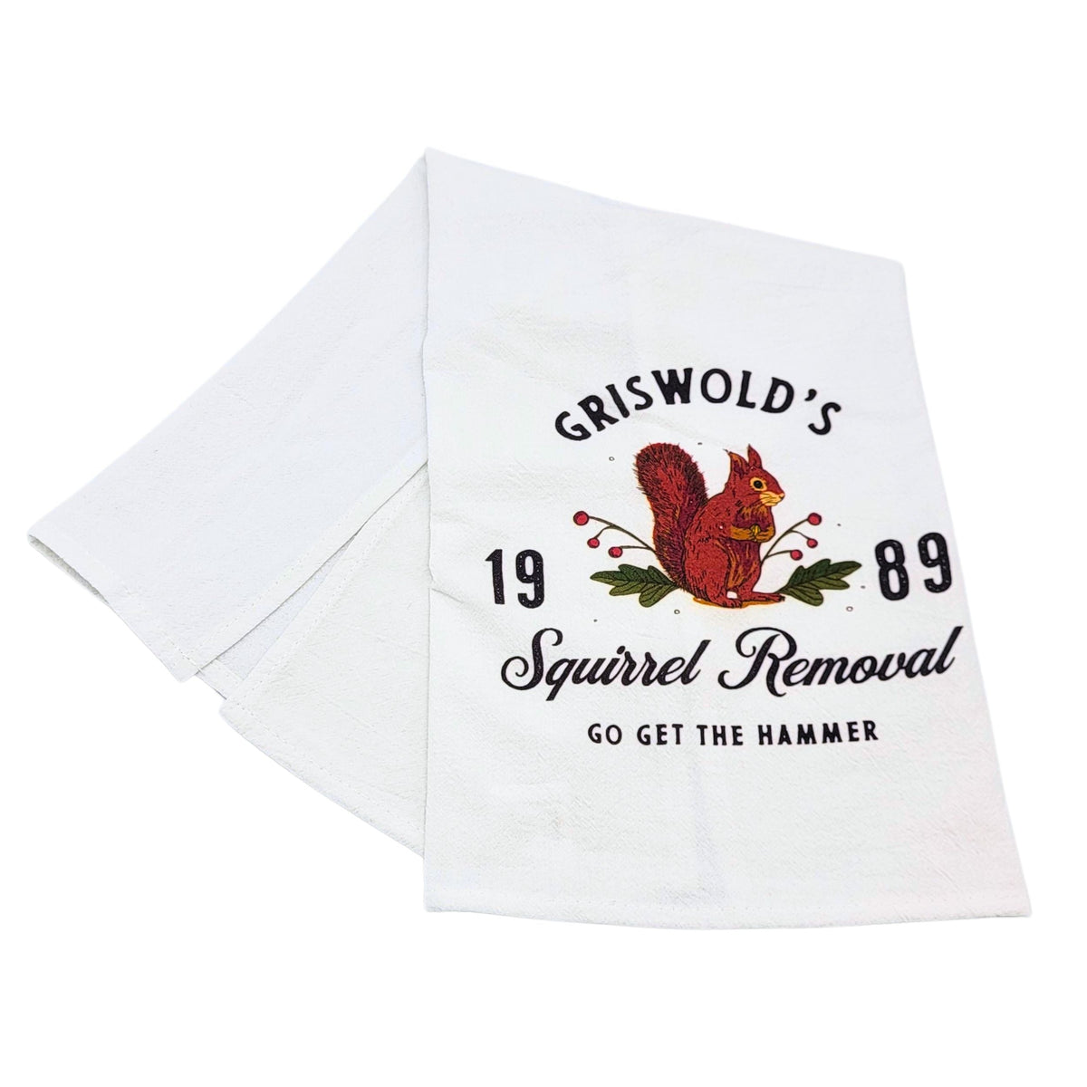 "Griswold's Squirrel Removal" Christmas Tea Towel (Pack Of 4- $4.95ea.) -  CLT074