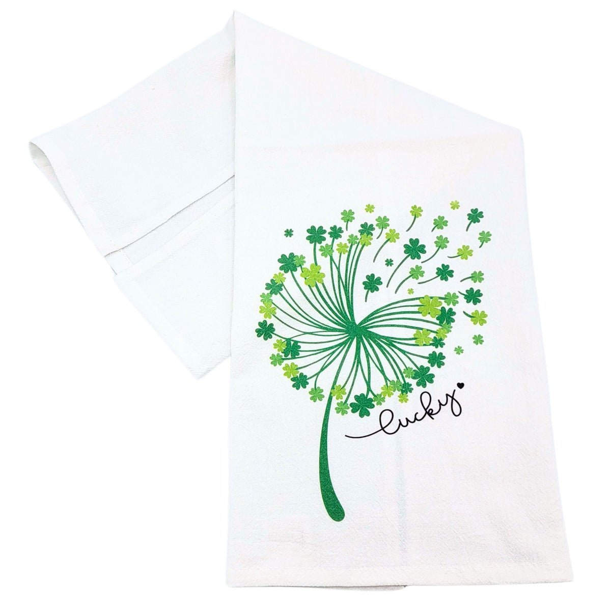 Lucky Shamrock Cotton Tea Towels St. Patrick's Day  (Pack Of 4- $4.95ea.) -  CLT081