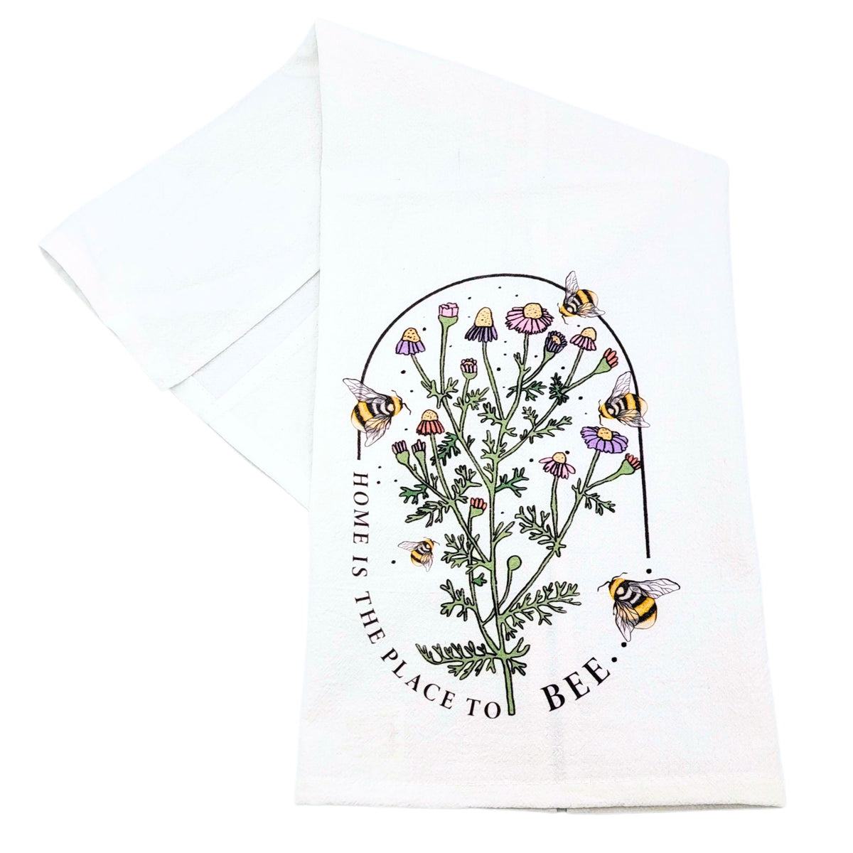 Home Is The Best Place To Bee Tea Towels Spring 2025  (Pack Of 4- $4.95ea.) -  CLT082