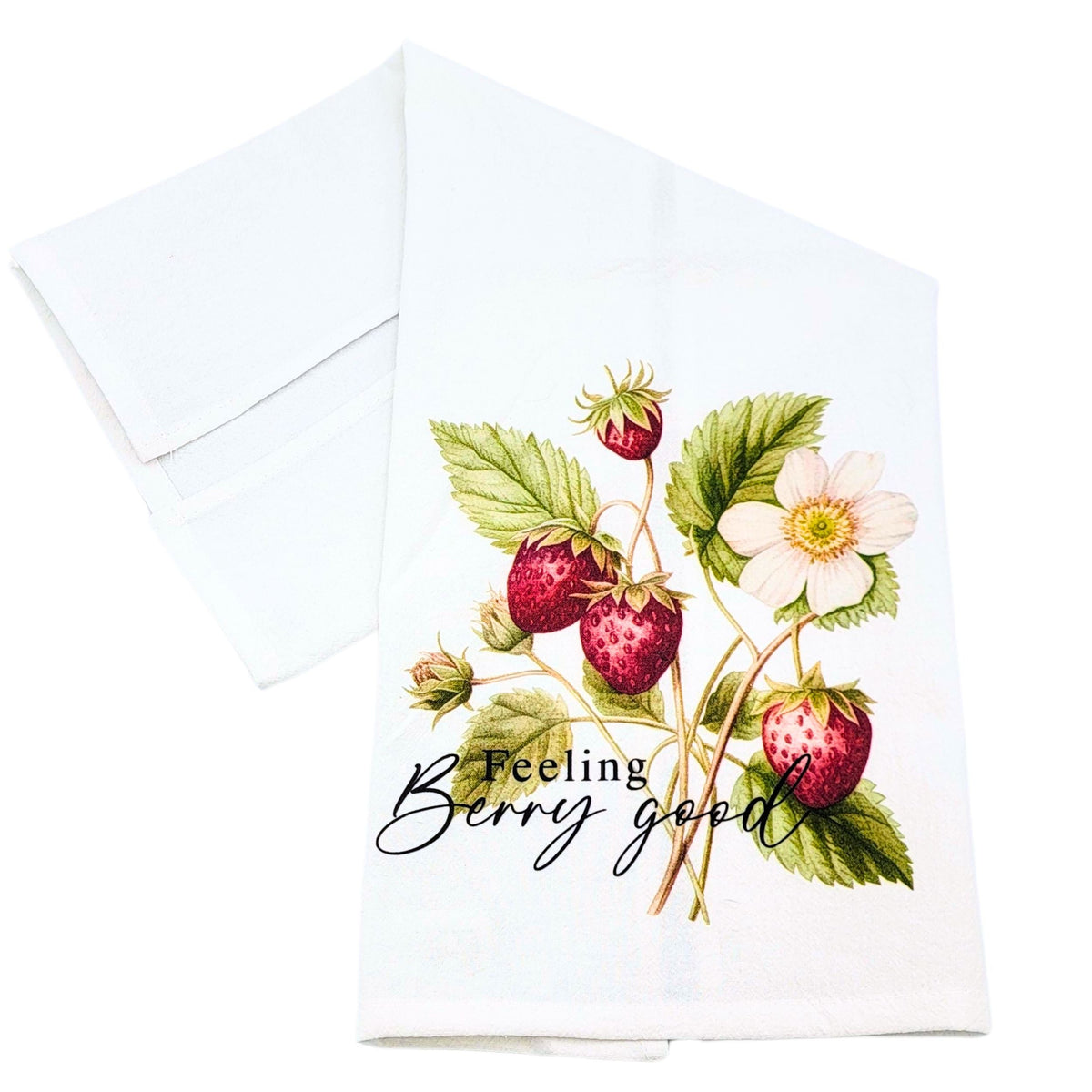 Feeling Berry Good Strawberry Cotton Tea Towels Spring Decor (Pack Of 4- $4.95ea.) -  CLT083