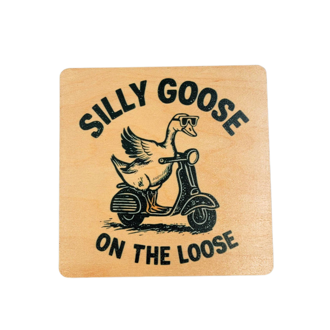 Silly Goose On The Loose - COA122 - 4 Per Pack ($3.25 Per Coaster)