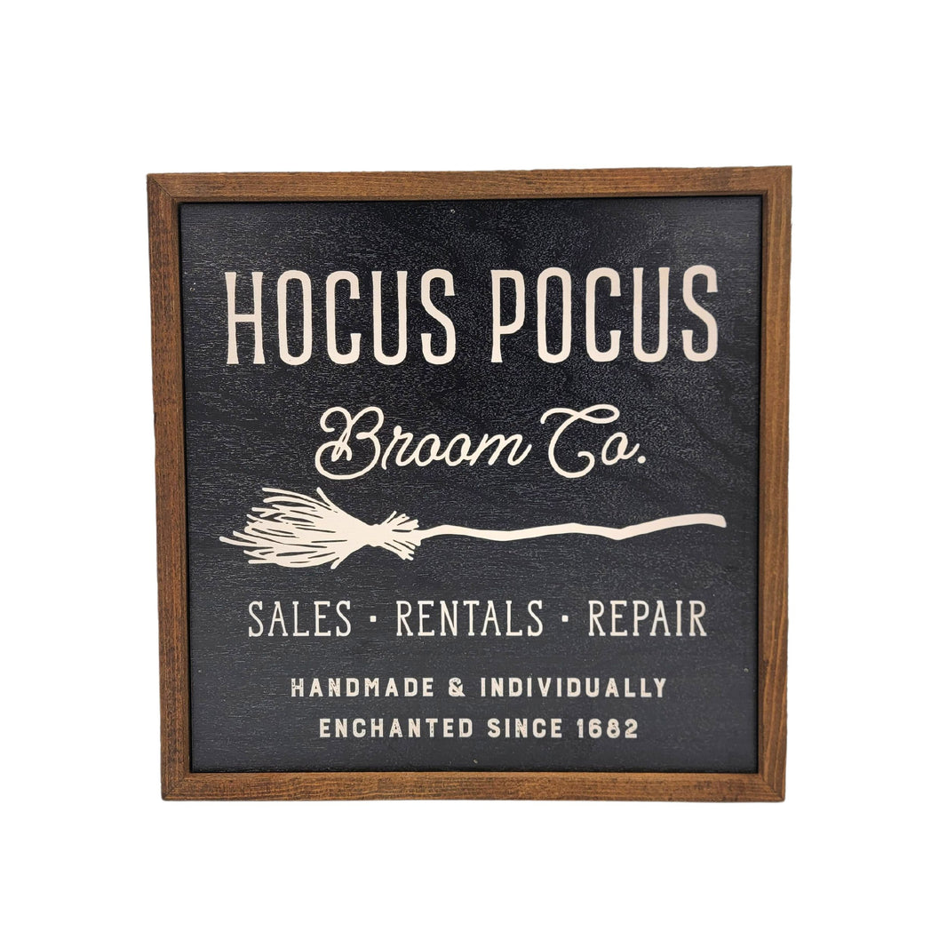 Hocus Pocus Broom Co. Halloween Decorations - Fall Decor - CW072 - 2 Per Pack ($11.00 Per Sign)
