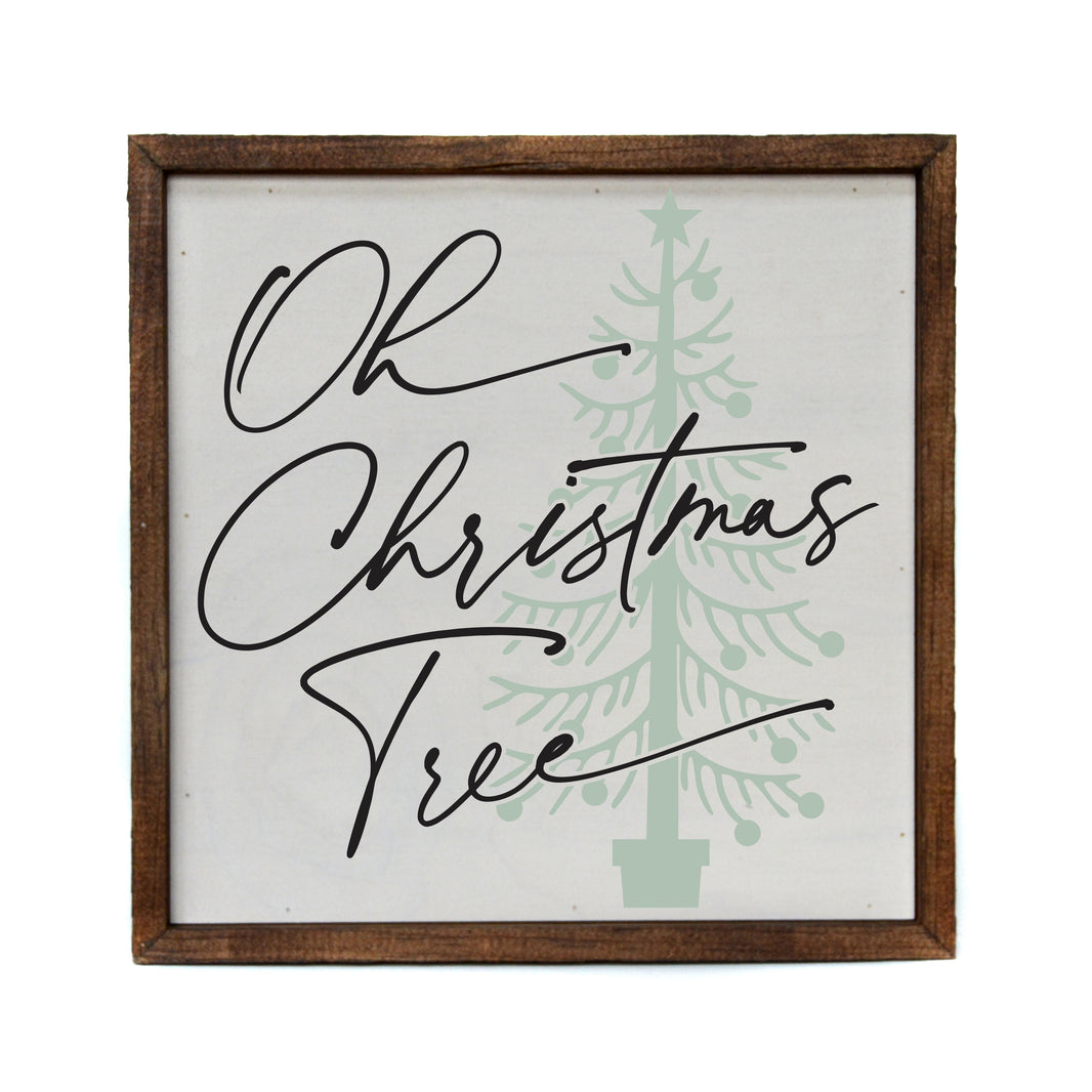 Oh Christmas Trees Holiday Sign - Christmas Decor - CW076 - 2 Per Pack ($11.00 Per Sign)