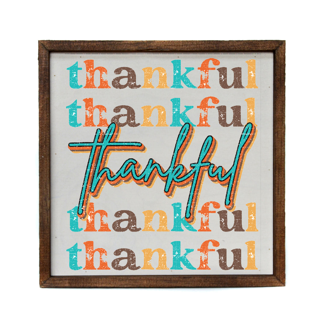 10x10 Thankful Vintage - CW097 - 2 Per Pack ($11.00 Per Sign)