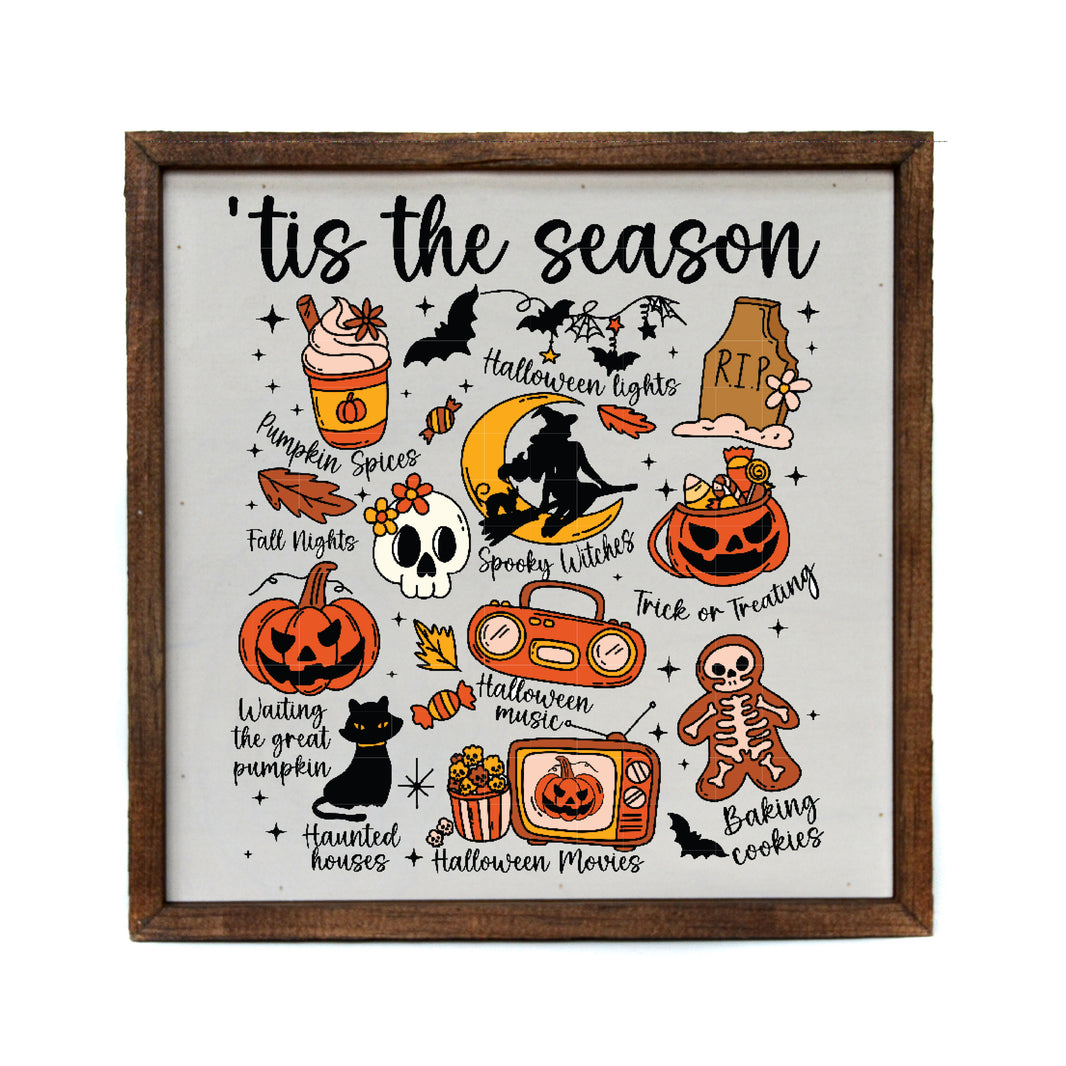 10x10 Tis The Season Halloween Collage - CW130 - 2 Per Pack ($11.00 Per Sign)