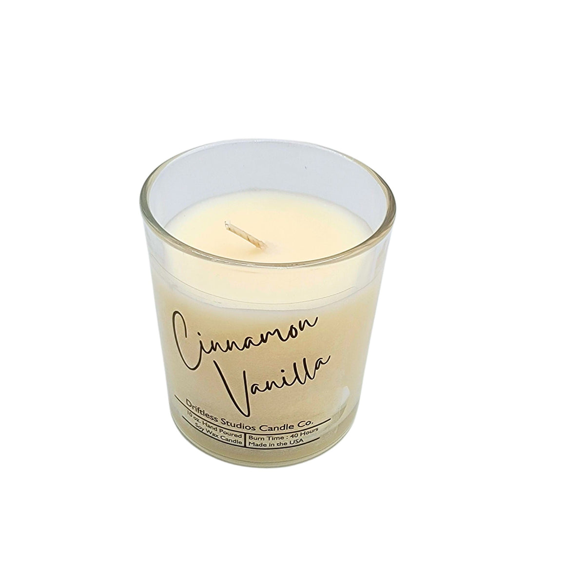 (Case Of 3 Candles) $8.95 Ea. - Cinnamon Vanilla Soy Candles - 10oz. Candle + Bamboo Lid
