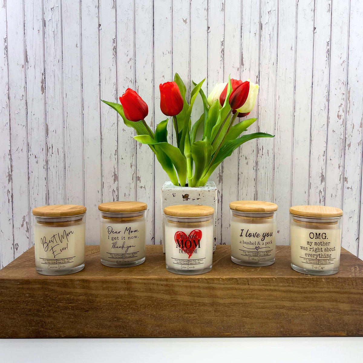 (Case Of 3 Candles) $8.95 Ea. - Well Done Mom I'm Awesome - Mothers Day - Soy Wax Candles