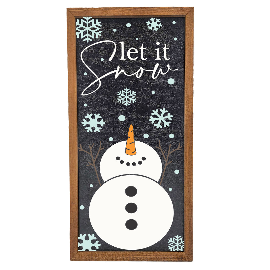 12X6 Let It Snow Winter Holiday Signs - Home Decor - 12x6  Sign - DW055 - 2 Per Pack ($10.00 Per Sign)