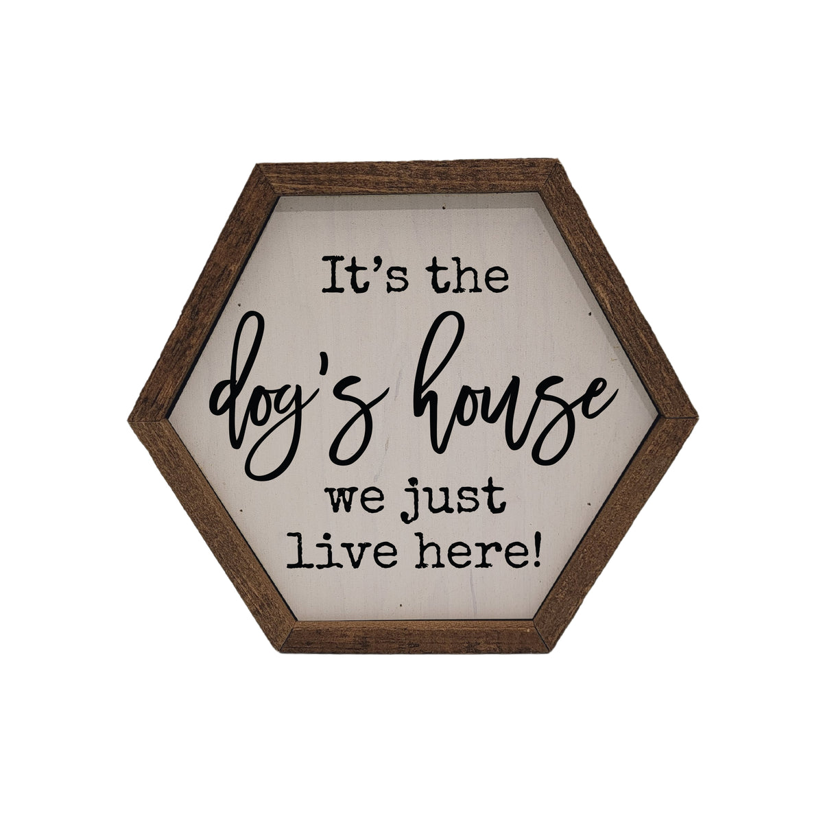 It's the dog's house Hexagon Sign - 8x7 Hexagon Sign - EW046 - 2 Per Pack ($8.75 Ea. Sign)