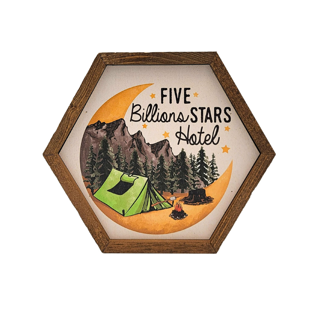 Five Billions Star Hotel Summer Hexagon Sign - 8x7 Hexagon Sign - EW051 - 2 Per Pack ($8.75 Ea. Sign)