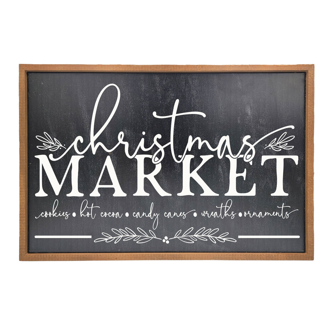 Christmas Market Farmhouse Decor - Christmas Decor - 12x18  Sign - GW052 - 2 Per Pack ($18.00 Per Sign)