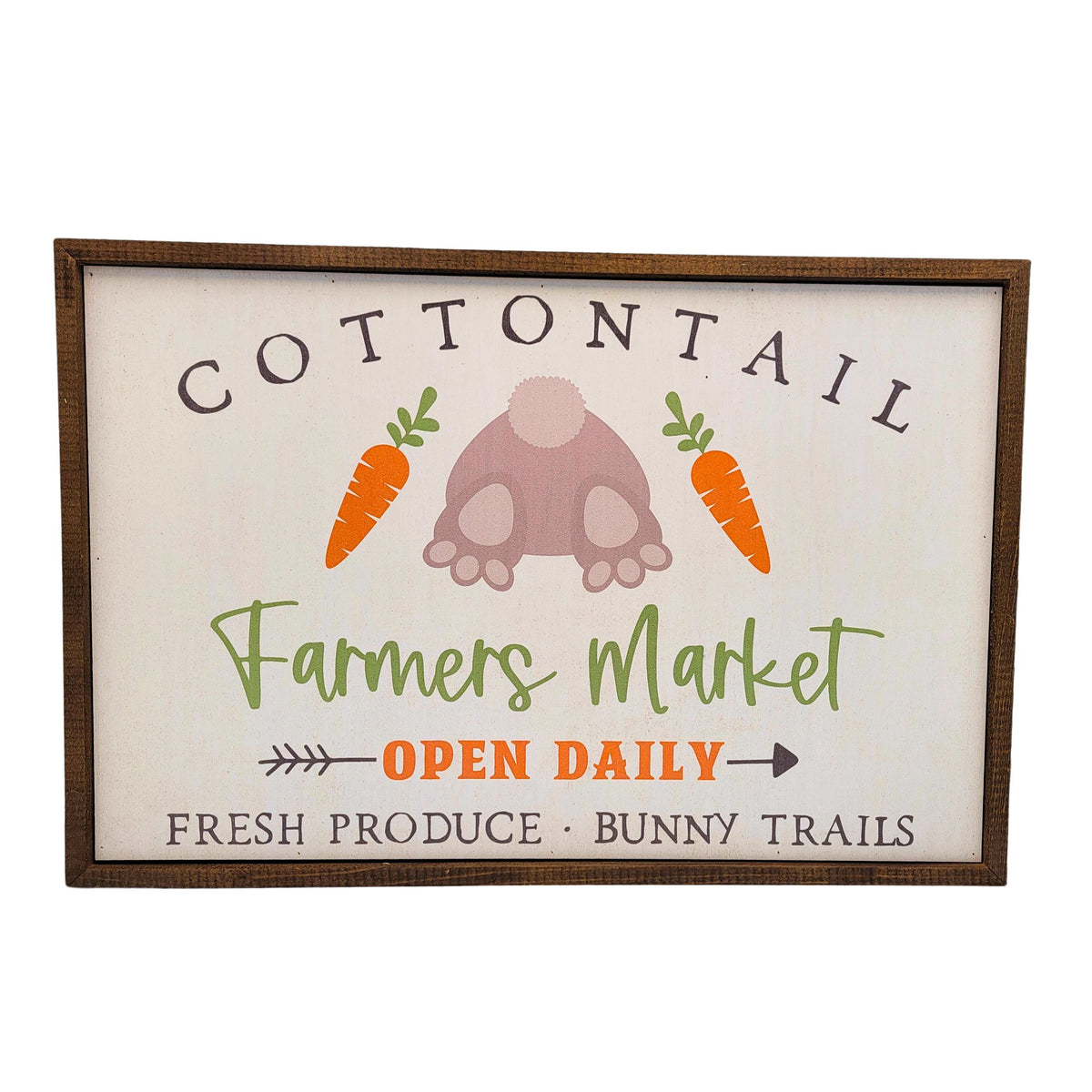 Cottontail Farmers Market Easter Signs - Home Decor - GW076 - 2 Per Pack ($18.00 Per Sign)