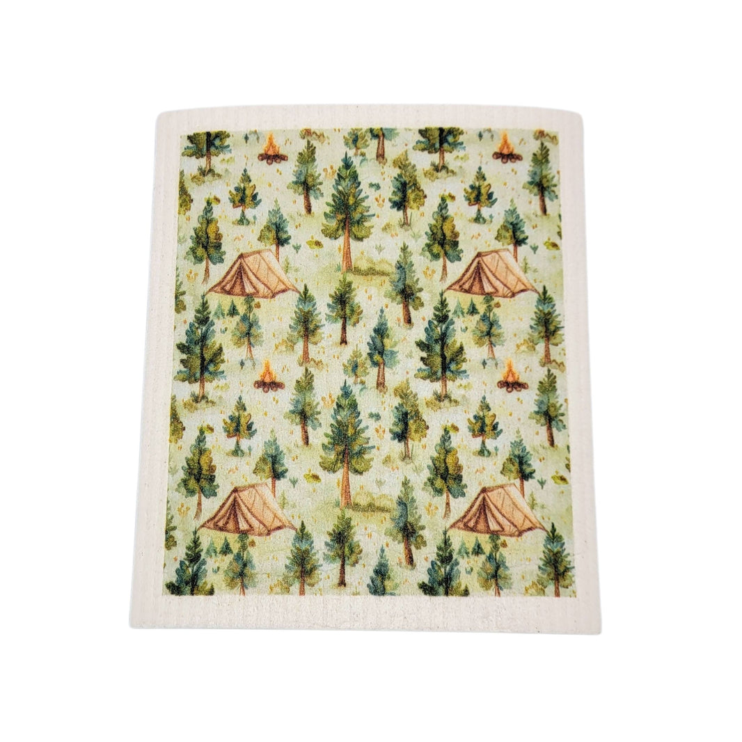 Summer Camping Tent Swedish Dishcloths- Sponge Cloth (4 Per Pack - $2.55 Ea.)