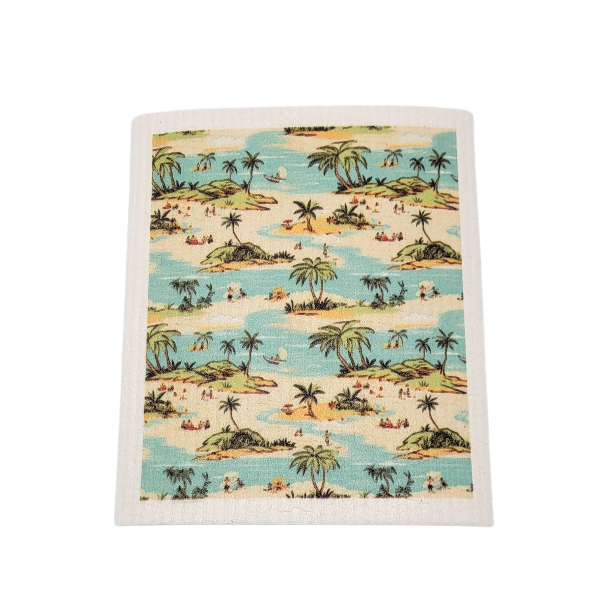 Beach Day Swedish Dishcloths- Summer Sponge Cloth (4 Per Pack - $2.55 Ea.)