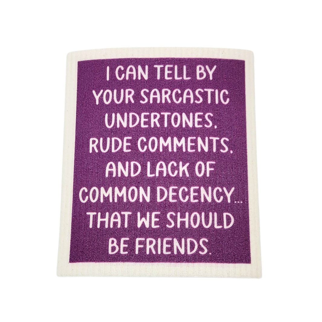 We Should Be Friends Funny Swedish Dishcloths - Friend Gift (4 Per Pack - $2.55 Ea.)