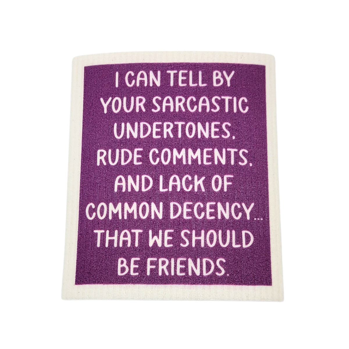 We Should Be Friends Funny Swedish Dishcloths - Friend Gift (4 Per Pack - $2.55 Ea.)