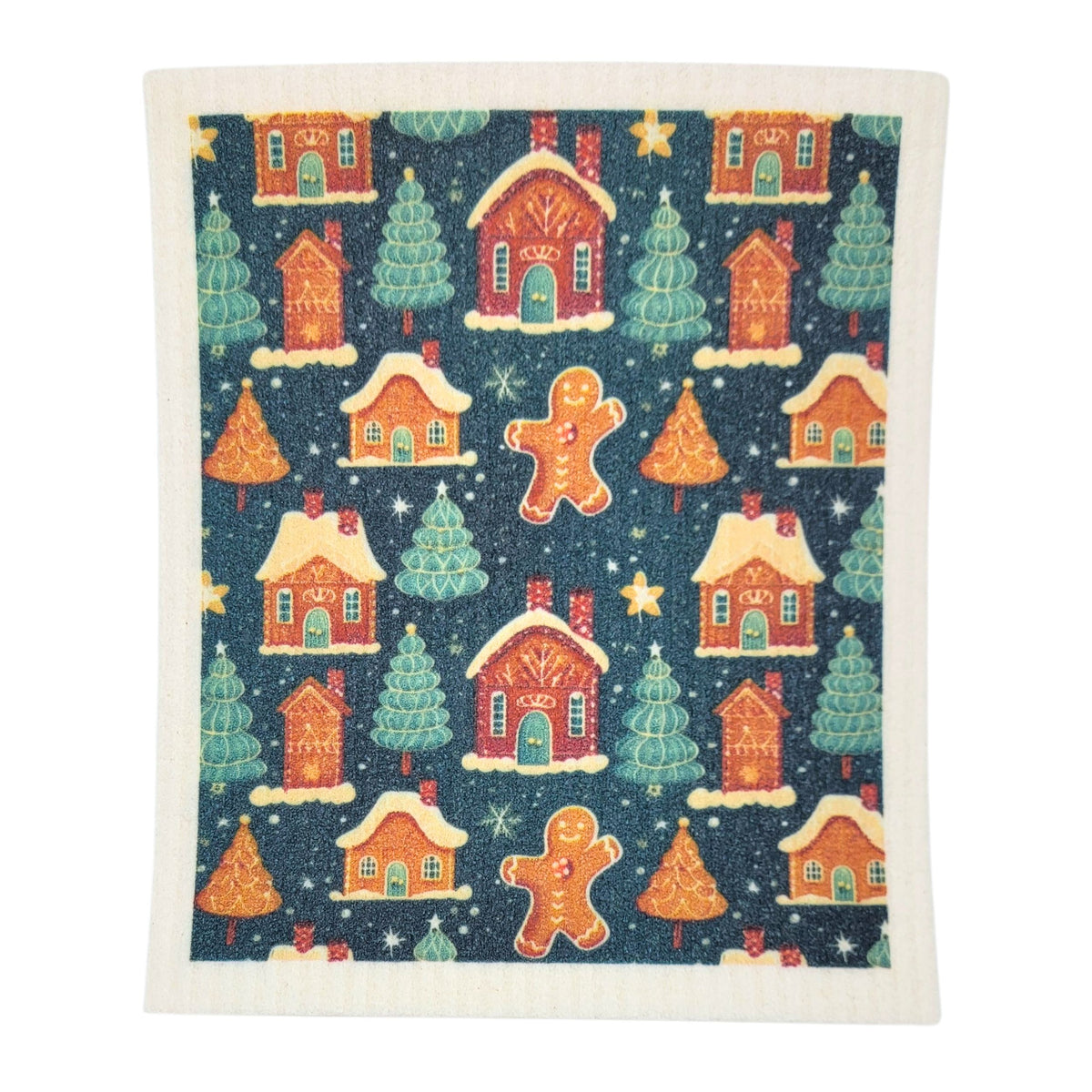 Gingerbread House Swedish Dishcloths - Christmas Gifts (4 Per Pack - $2.55 Ea.)