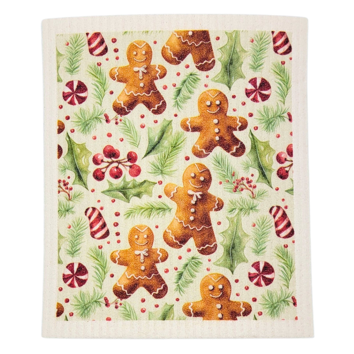 Gingerbread Cookie Swedish Dishcloths (4 Per Pack - $2.55 Ea.)